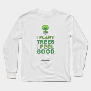 Vintage Plant Trees Feel Good #teamtrees Long Sleeve T-Shirt